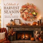 24 Inch Fall Wreaths for Front Door, Pumpkin Autumn Wreath - Image 3